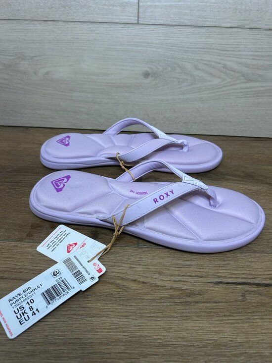 Roxy Shoes - Roxy Women Rays Flat Flip Flop Thong Sandals Purple Violet Size 10 NWT